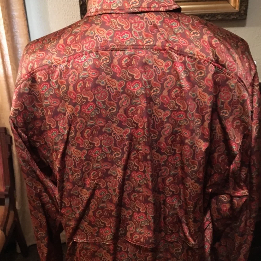 Escada Paisley Print Silk Blouse